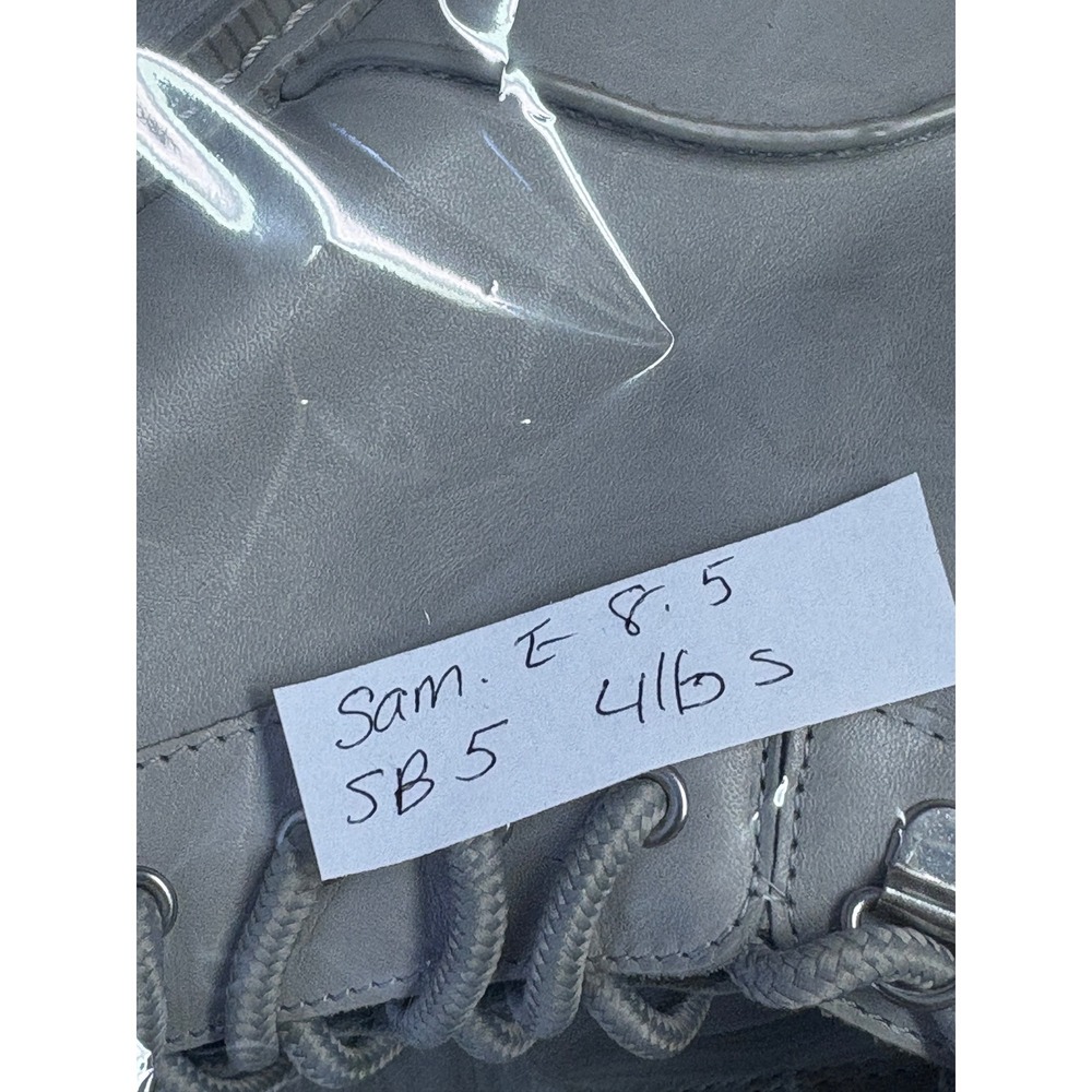 Sam Edelman Boots Lue Combat Lug Gray Women Size‎ 8.5 Water Repellent Leather - Picture 8 of 8